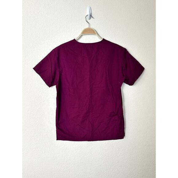 Dickies EDS Signature Scrub Top Women’s XS – Style 83706 Wine Color – V-Neck - Picture 6 of 10